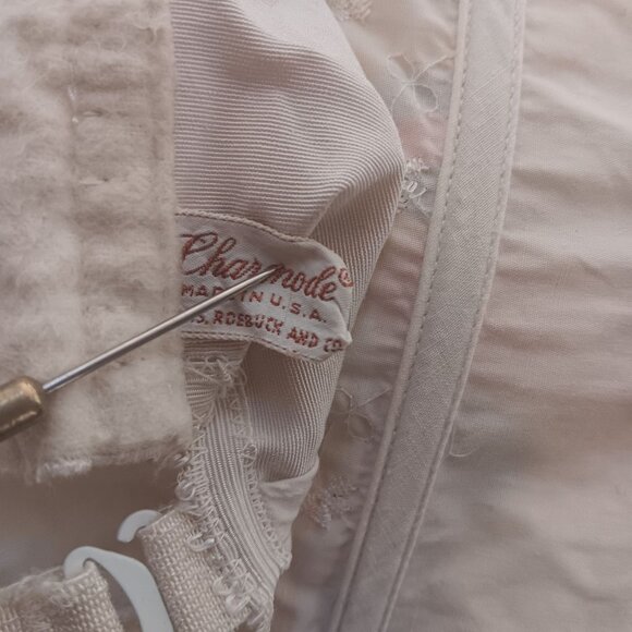 Vintage Corset Bustier 36 Women's Charmode 1950's Garters Glam Fetish Goth Top - Picture 9 of 11